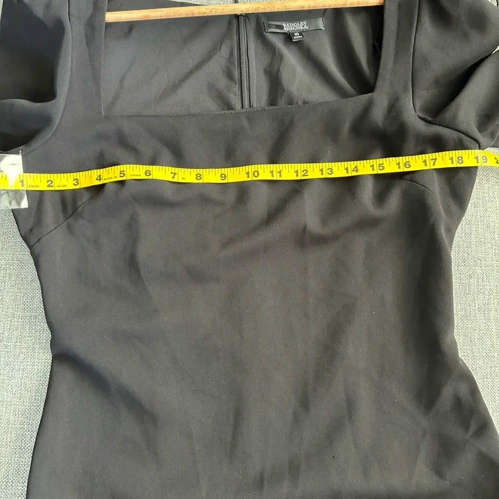 Badgley Mischka Black Long Sleeve Gown - Picture 10 of 15